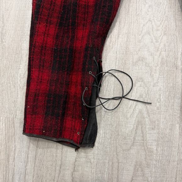 Vintage Mackinaw Emergency Garment Coat & Pants Set Red 1940s Wool Hunting Coat - Picture 10 of 16